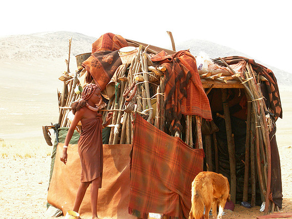 Everyday life in a Himba camp