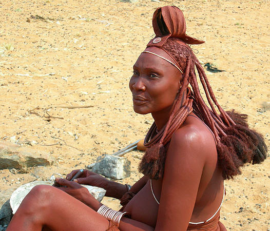 Everyday life in a Himba camp