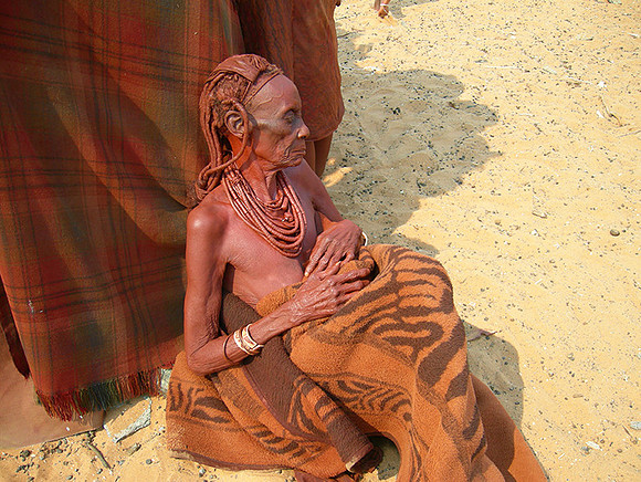 Everyday life in a Himba camp