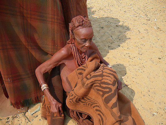 Everyday life in a Himba camp