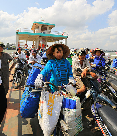 Vietnam - on a ferry
