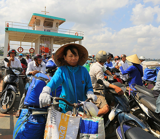 Vietnam - on a ferry