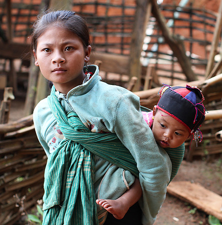 In a mountain village near Kengtung