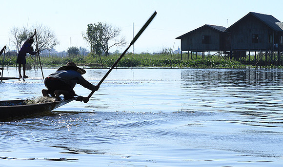 At lake Inle