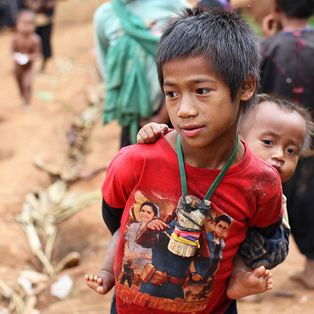 Portraits in the mountains near kengtung