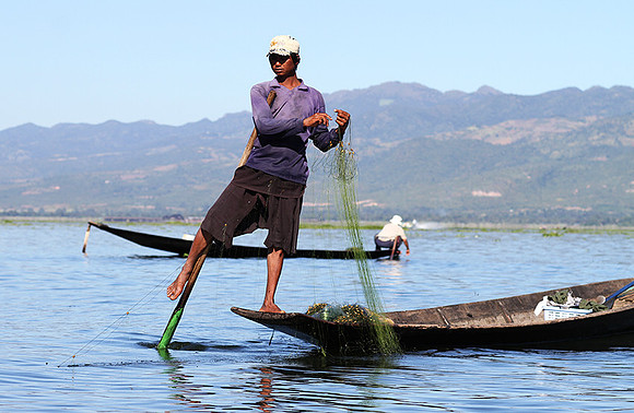 At lake Inle