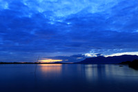 Sunrise over the Mekung river