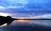Sunrise over the Mekung river