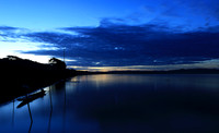 Sunrise over the Mekung river