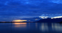 Sunrise over the Mekung river