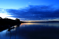 Sunrise over the Mekung river