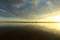 Sunrise over the Mekung river