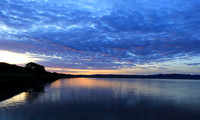 Sunrise over the Mekung river