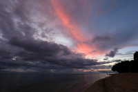 Sunset at Flic-en Flac - west coast