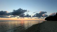 Sunset at Flic-en Flac - west coast