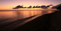 Sunset at Flic-en Flac - west coast