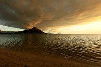 Sunset at Flic-en Flac - west coast