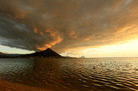 Sunset at Flic-en Flac - west coast