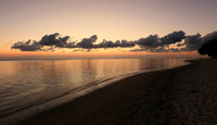 Sunset at Flic-en Flac - west coast