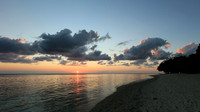 Sunset at Flic-en Flac - west coast