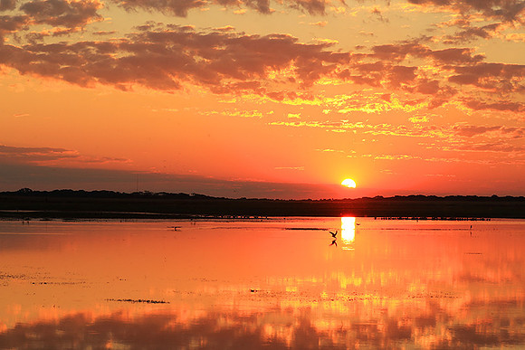 Sunset - Liuwa plain NP