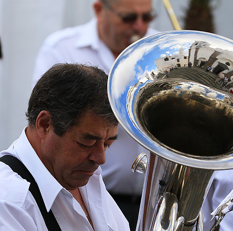 Portugal : brass band in the streets of Monsaraz