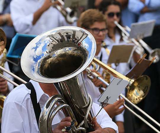 Portugal : brass band in the streets of Monsaraz