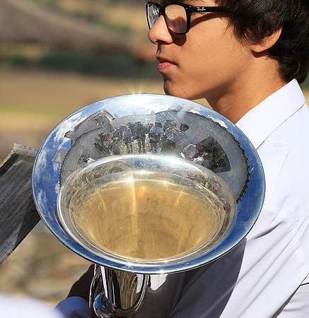 Portugal : brass band in the streets of Monsaraz
