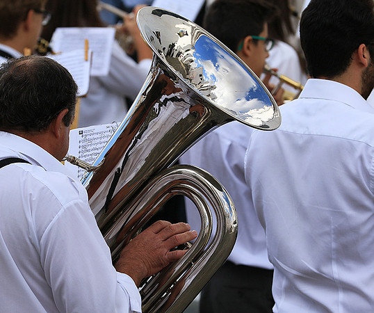 Portugal : brass band in the streets of Monsaraz