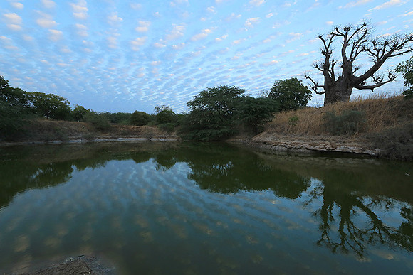 Clouds reflection