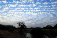 Clouds reflection