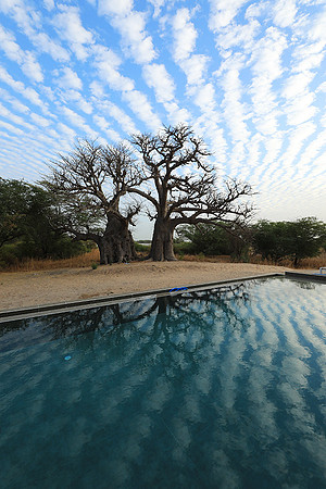 Clouds reflection