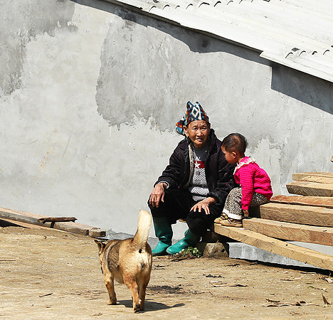 In a mountain village