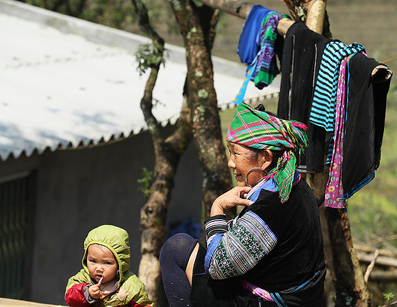 In a mountain village