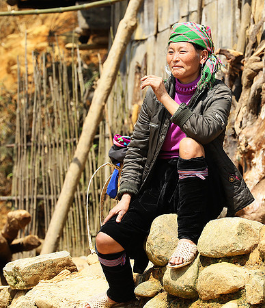 In a Hmong mountain village