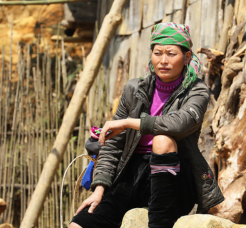 In a Hmong mountain village