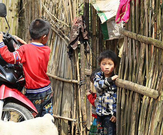 In a Hmong mountain village
