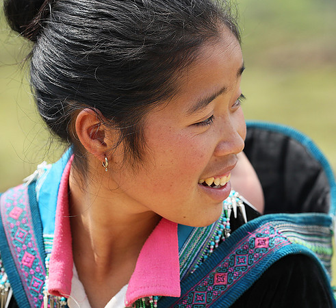 In a Hmong mountain village