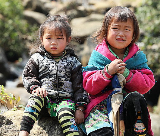 In a Hmong mountain village