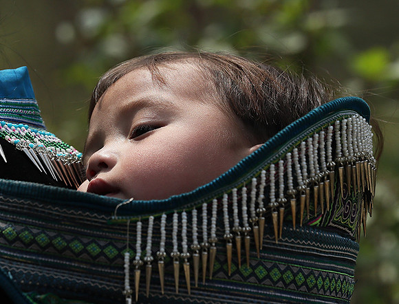 In a Hmong mountain village