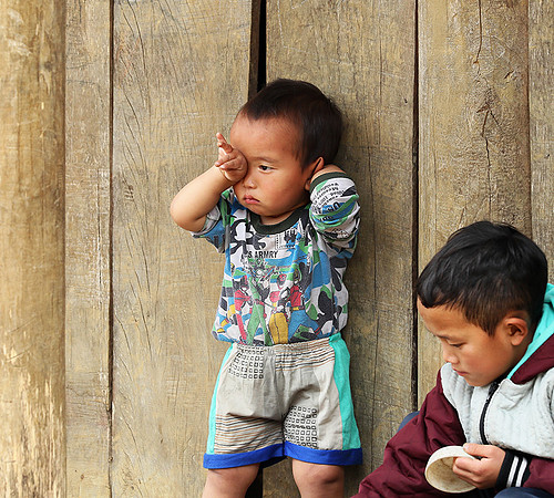 In a mountain village