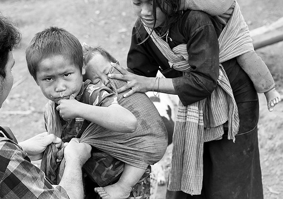Myanmar : Shan children (near Kengtung)