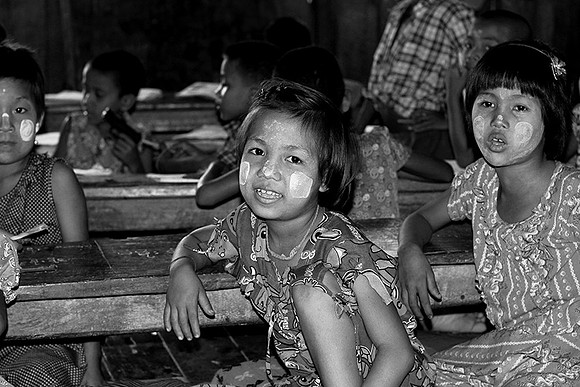 in a Chin ethnic village