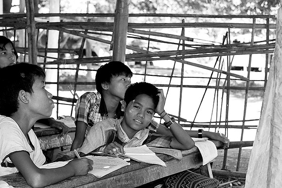 in a Chin ethnic village
