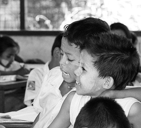 At Dalla in a classroom