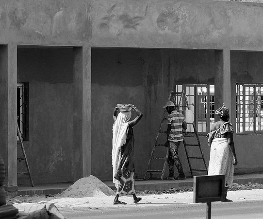 In the main street of Nianing - Senegal