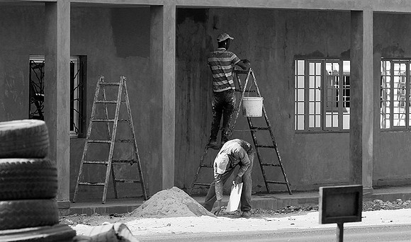 In the main street of Nianing - Senegal