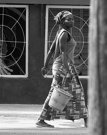 In the main street of Nianing - Senegal