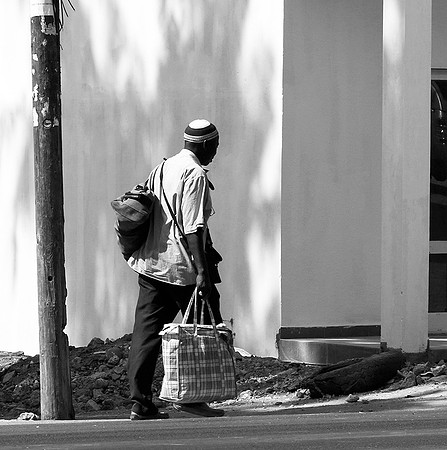 In the main street of Nianing - Senegal
