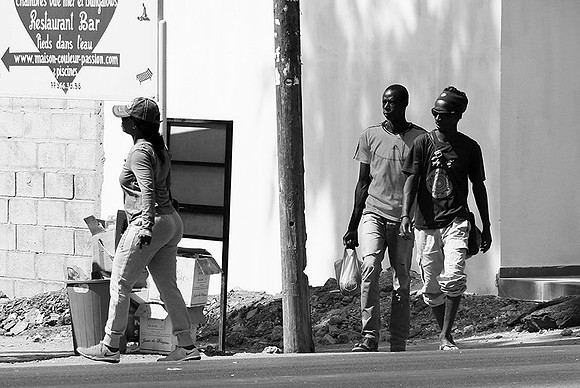 In the main street of Nianing - Senegal